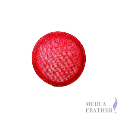 11cm Sinamay Straw Fascinator Base - #22 red