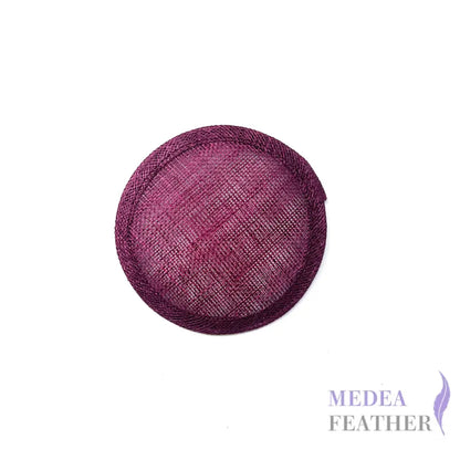 11cm Sinamay Straw Fascinator Base - #35 raspherry radiance