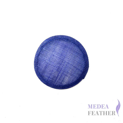 11cm Sinamay Straw Fascinator Base - #42 matte royal blue