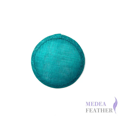 11cm Sinamay Straw Fascinator Base - #99 peacock