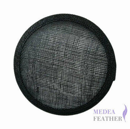 11cm Sinamay Straw Fascinator Base - Black