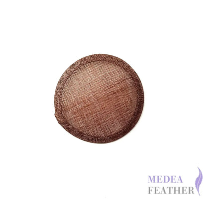 11cm Sinamay Straw Fascinator Base - HF23-107 marron
