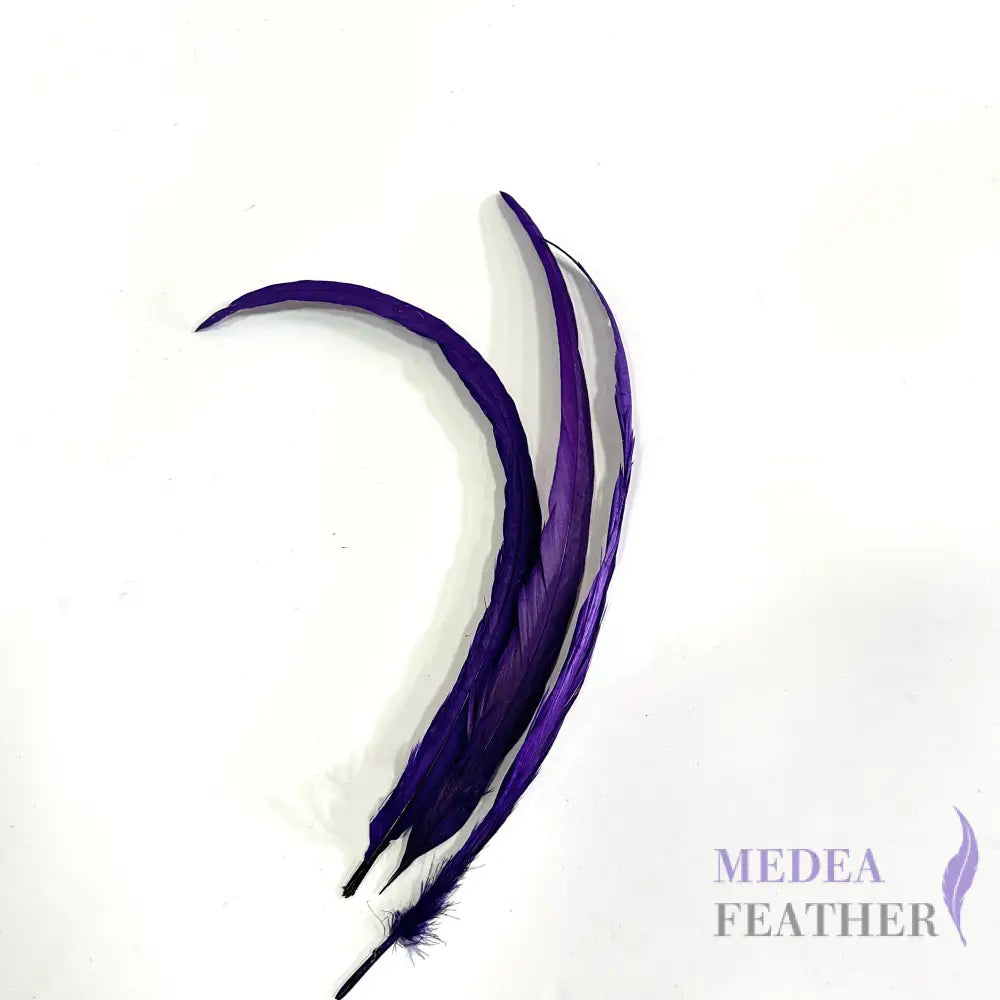12’’-14’’ Dyed Rooster Coque Tail Feathers- 25 pieces