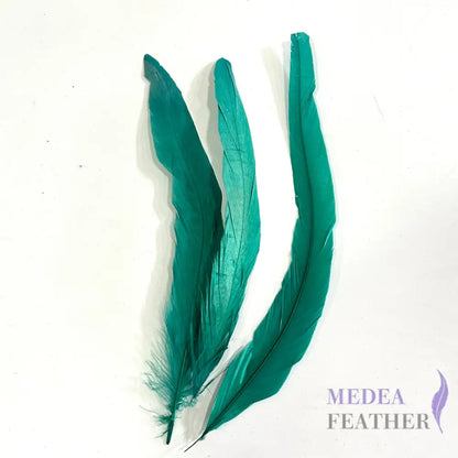 12’’-14’’ Dyed Rooster Coque Tail Feathers- 25 pieces