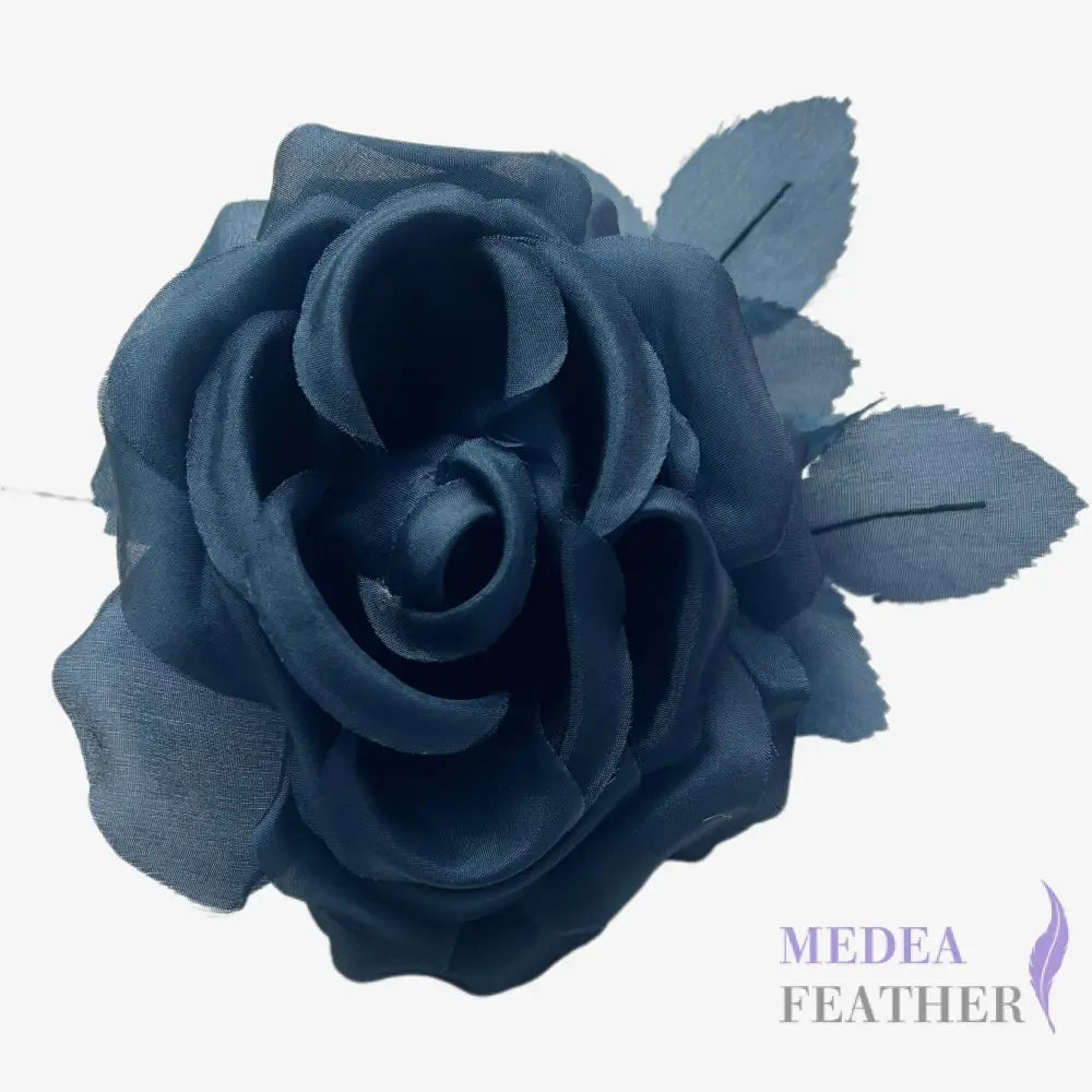 12cm Wide Silk Flower - #100 Dark navy