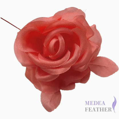 12cm Wide Silk Flower - #27 coral pink