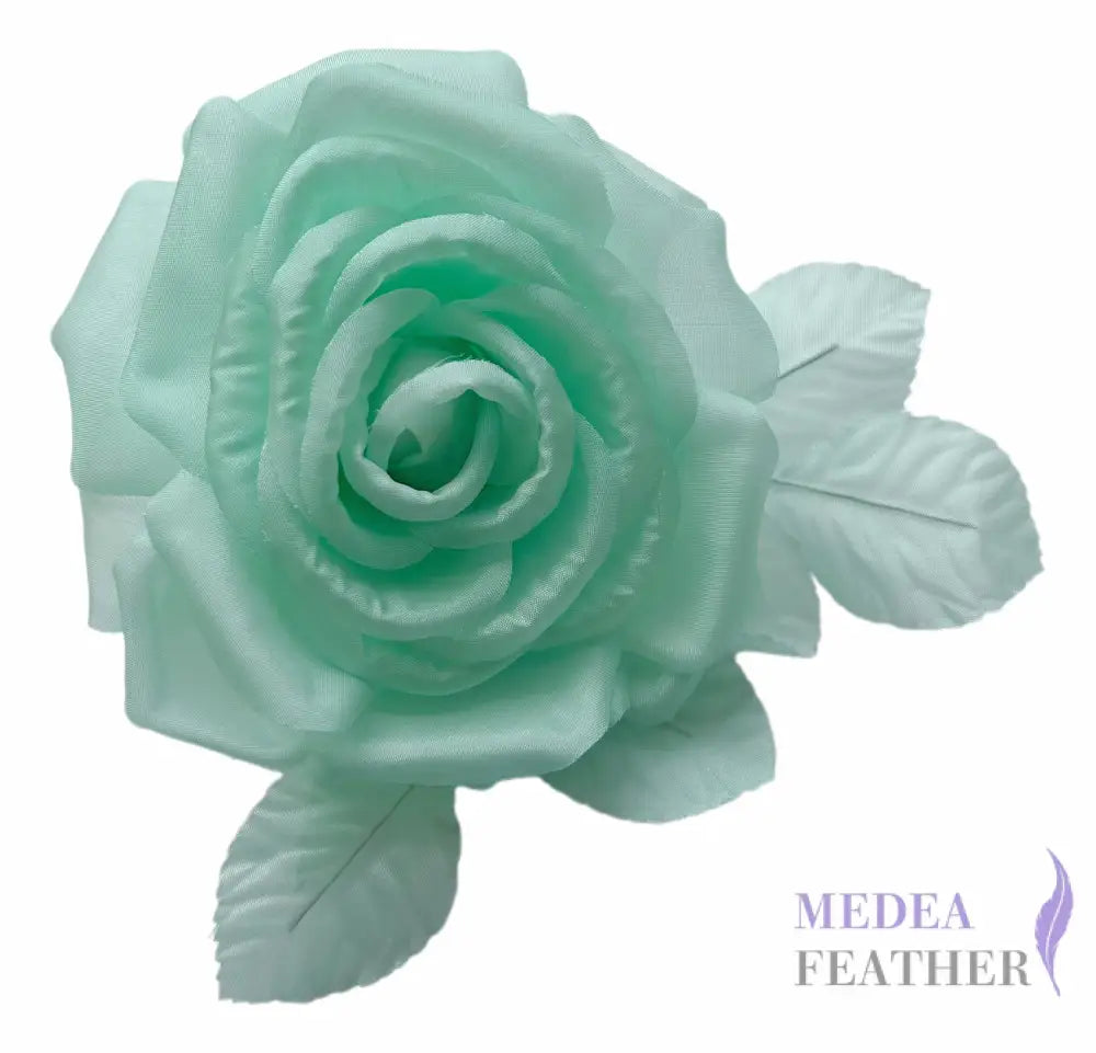 12cm Wide Silk Flower - #76 Aqua