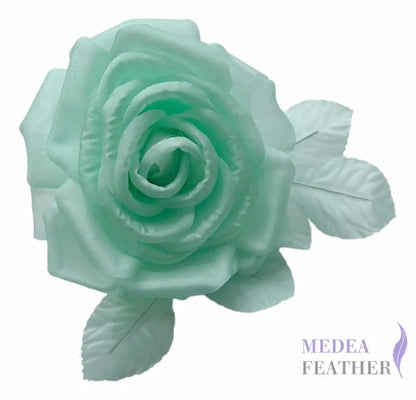12cm Wide Silk Flower - #76 Aqua