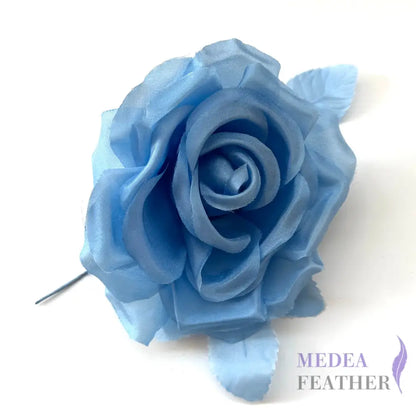 12cm Wide Silk Flower Blue