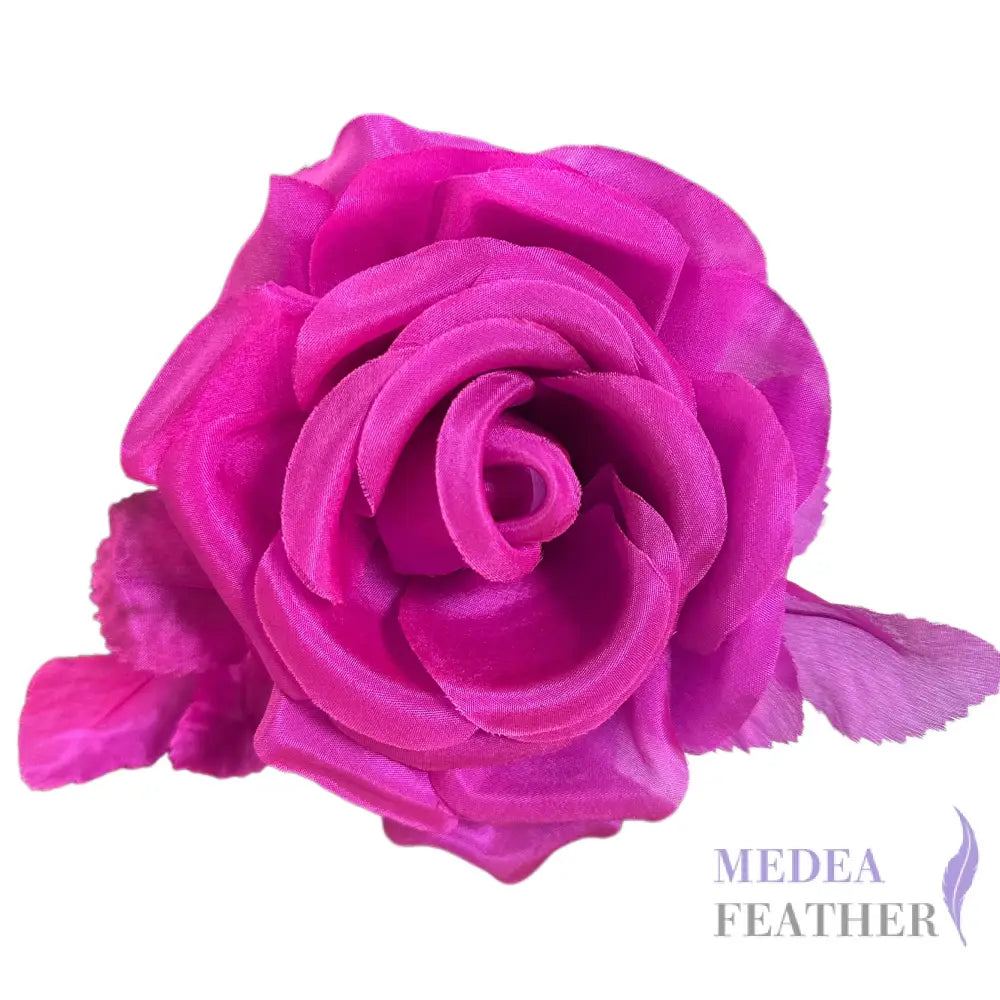 12cm Wide Silk Flower Cerise