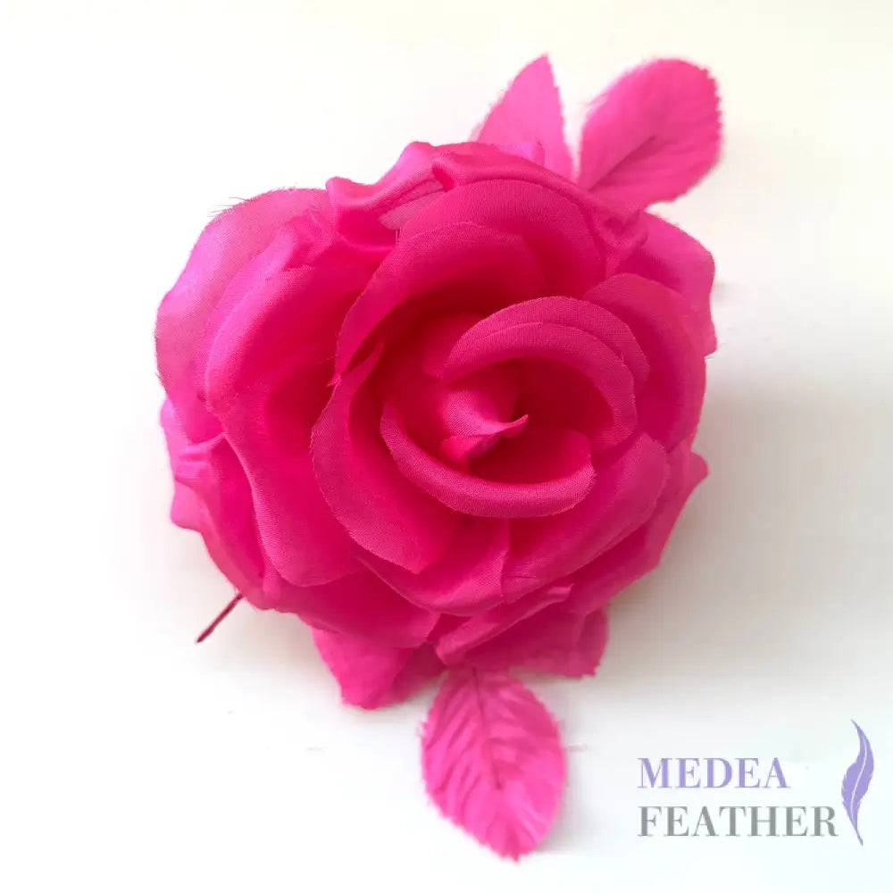 12cm Wide Silk Flower Hot Pink