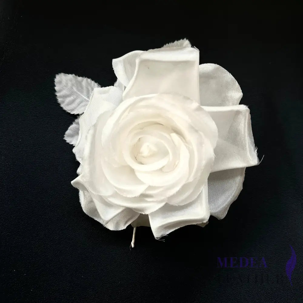 12cm Wide Silk Flower Ivory