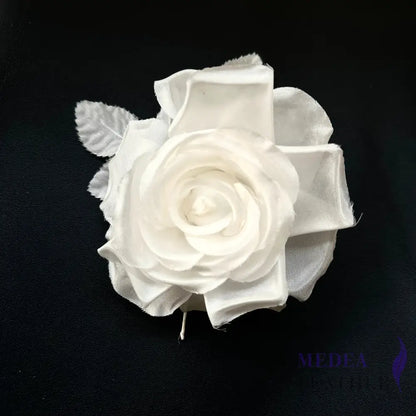 12cm Wide Silk Flower Ivory