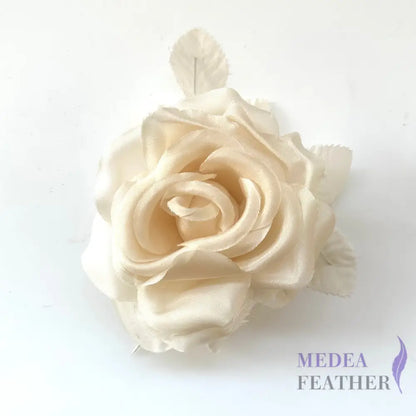 12cm Wide Silk Flower Pale yellow