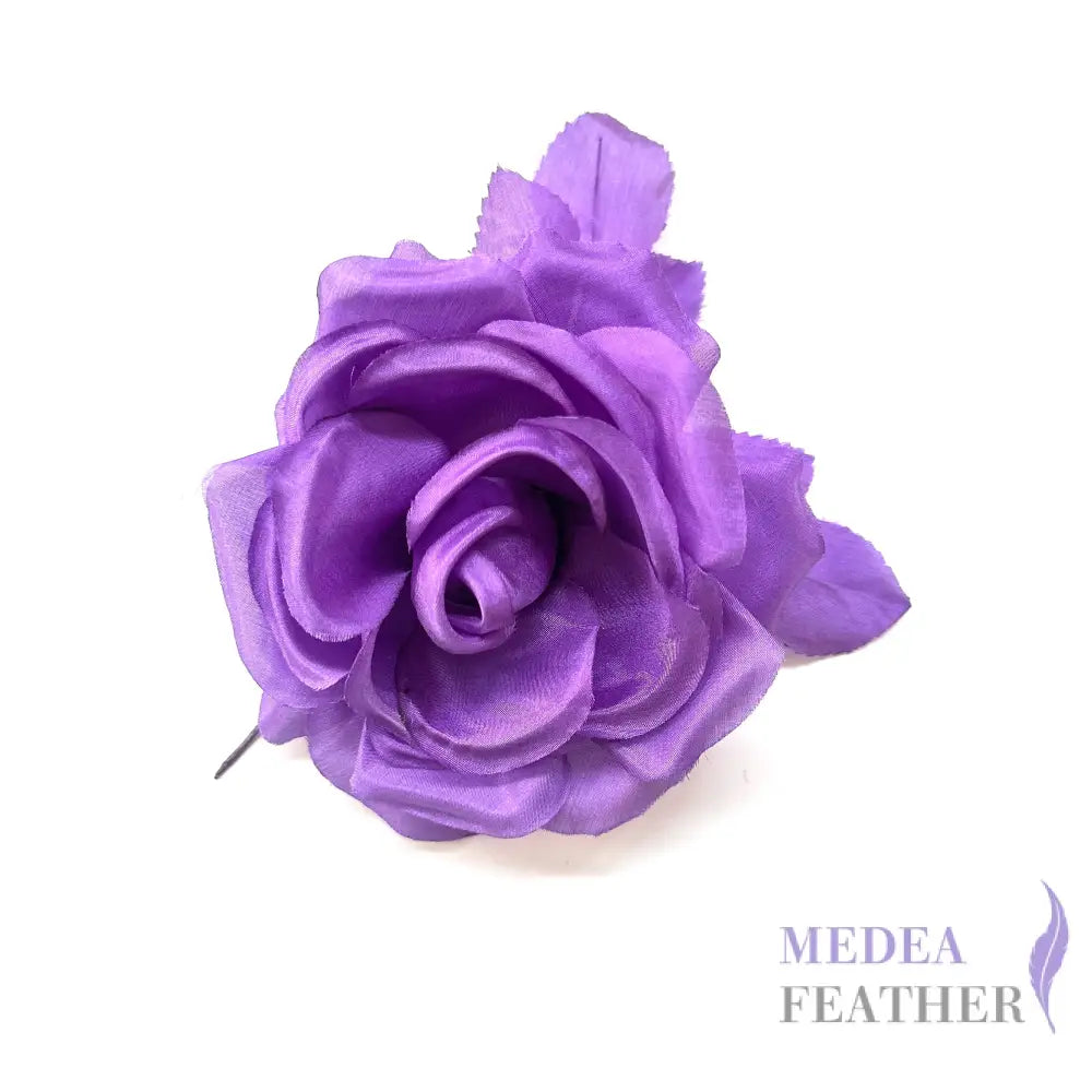 12cm Wide Silk Flower Purple