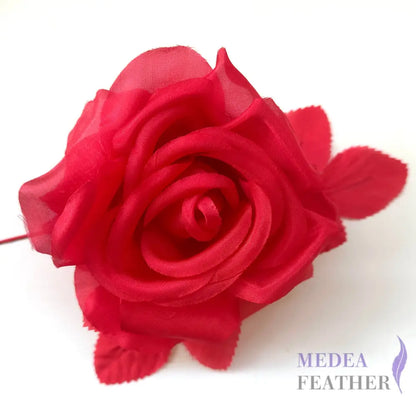 12cm Wide Silk Flower Red