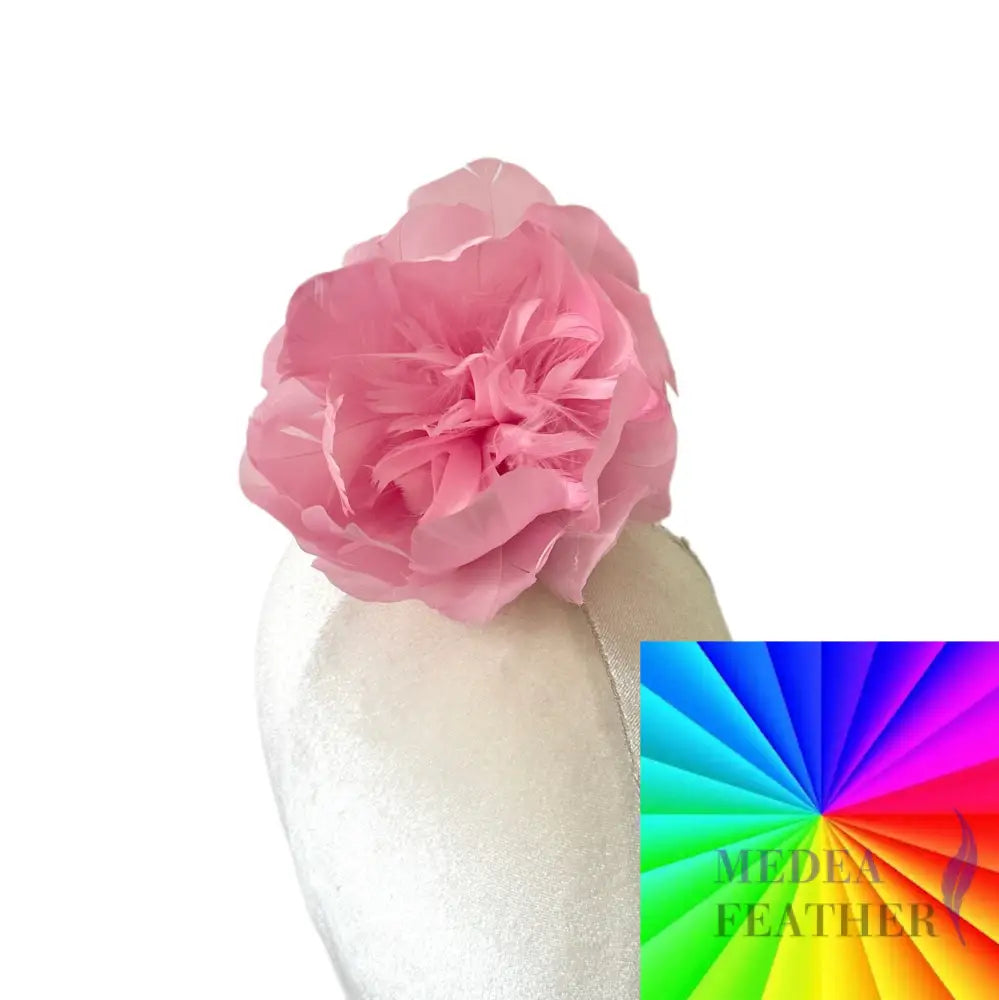 13cm Goose Feather Flower DS26081204 - Custom - Please add text below