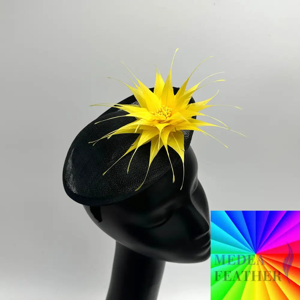 13cm Wide Tiny Handmade Feather Flower Custom - Please add text below