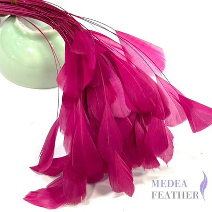 14cm Small Round Tips Coque Feather-Pack of 10 #20 Barbie pink