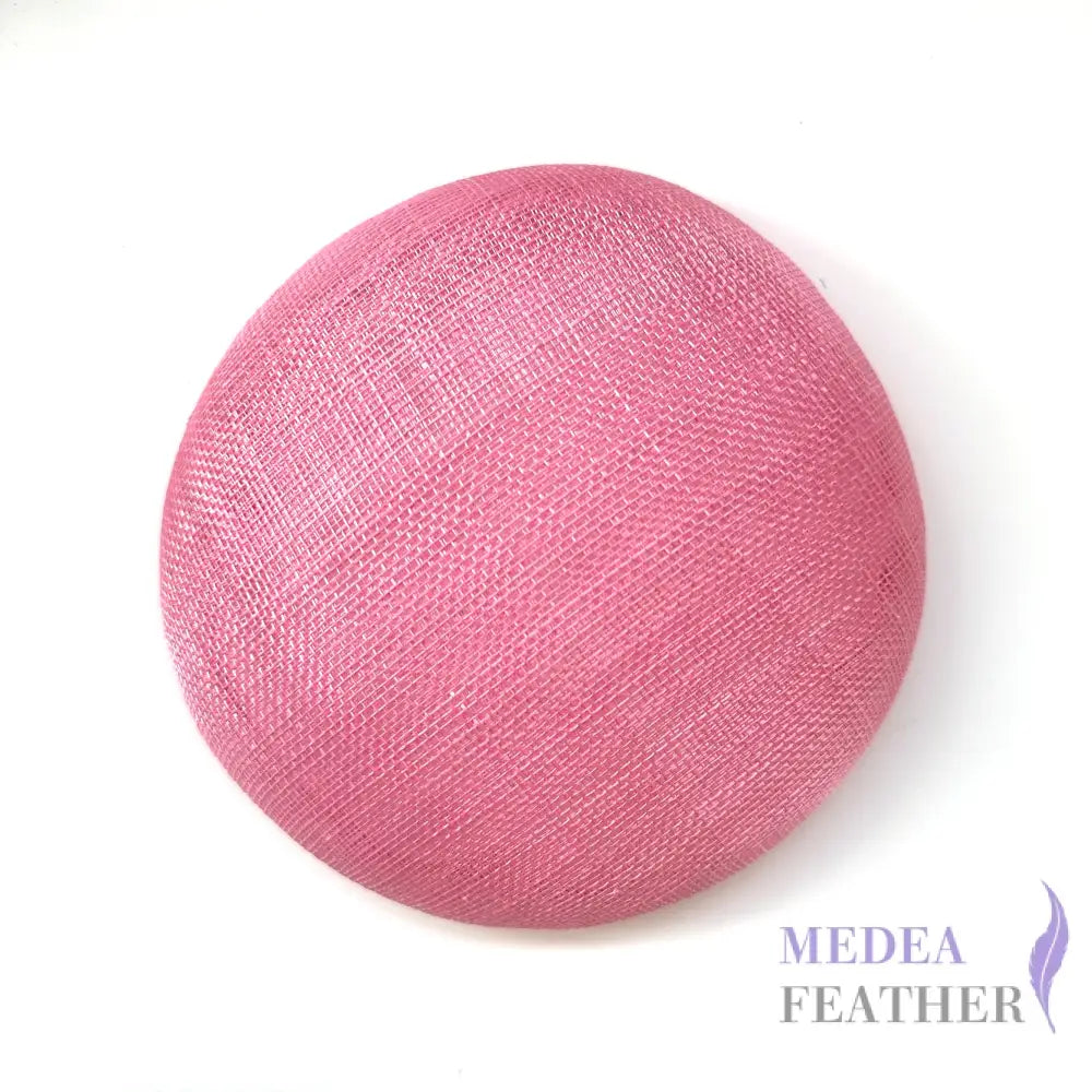 15cm Sinamay Button Fascinator Base Candy Pink (007) ready-to-ship