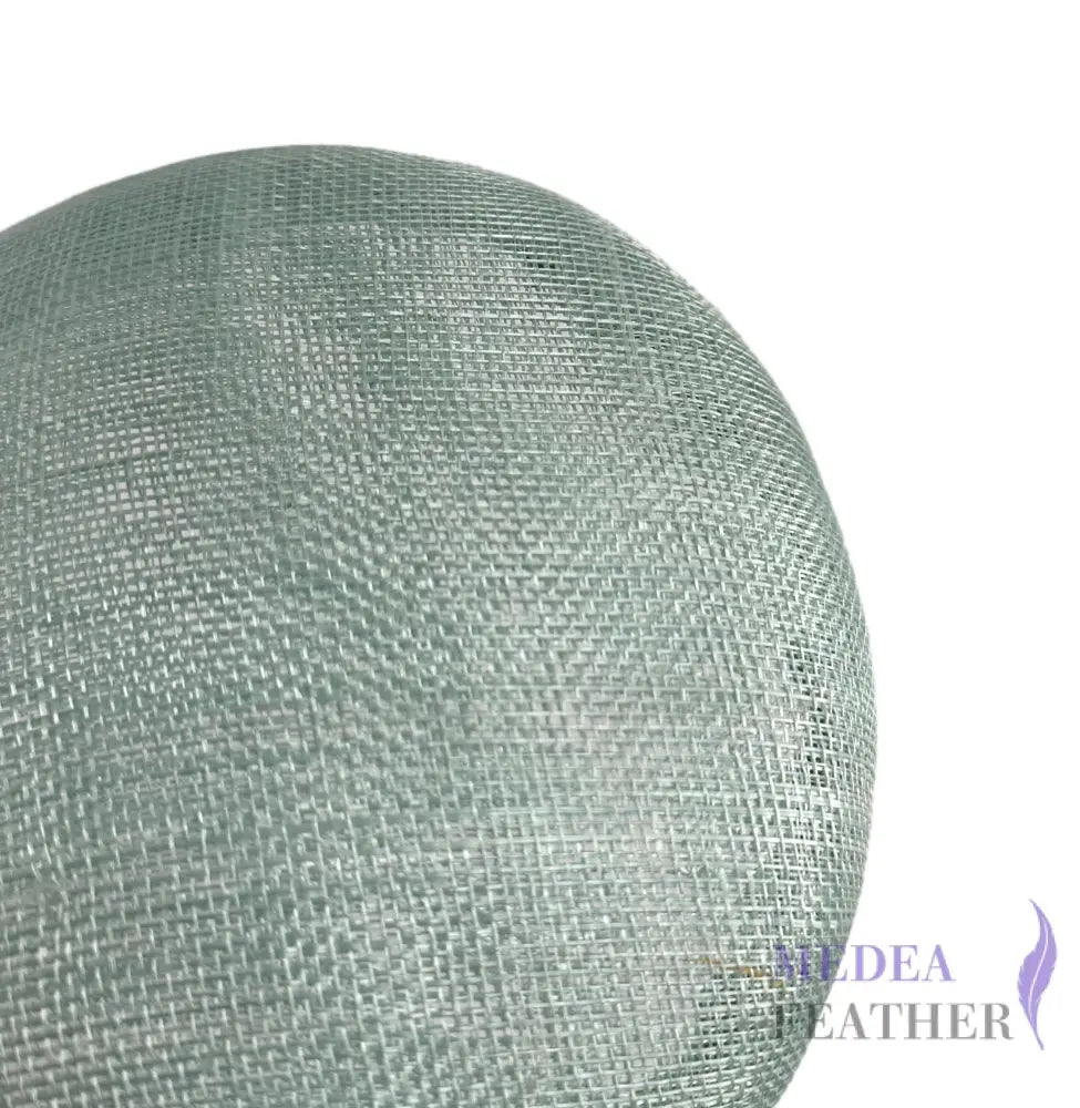 15cm Sinamay Button Fascinator Base (3 layers) - Mint (#040)