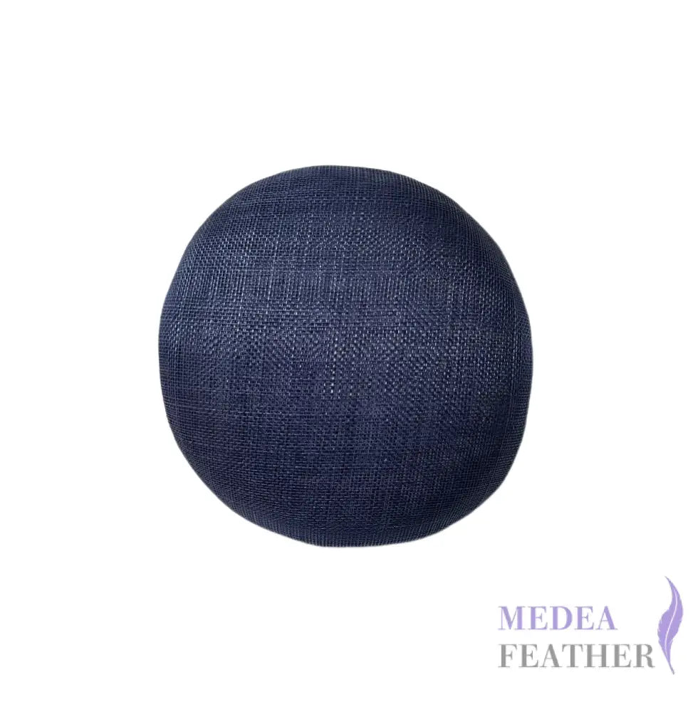 15cm Sinamay Button Fascinator Base (3 layers) - Navy (#077)