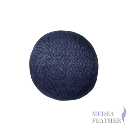 15cm Sinamay Button Fascinator Base (3 layers) - Navy (#077)