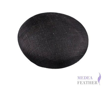15cm Sinamay Button Fascinator Base Black / 1 Piece ready-to-ship