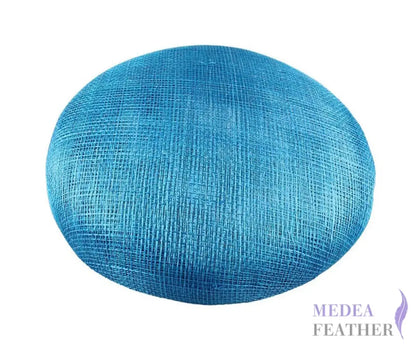 15cm Sinamay Button Fascinator Base Blue / 1 Piece ready-to-ship