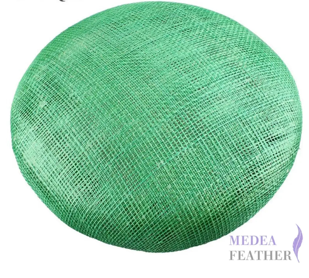15cm Sinamay Button Fascinator Base Green / 1 Piece ready-to-ship