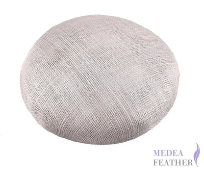 15cm Sinamay Button Fascinator Base Grey / 1 Piece ready-to-ship