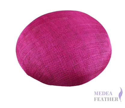 15cm Sinamay Button Fascinator Base Hot Pink / 1 Piece ready-to-ship