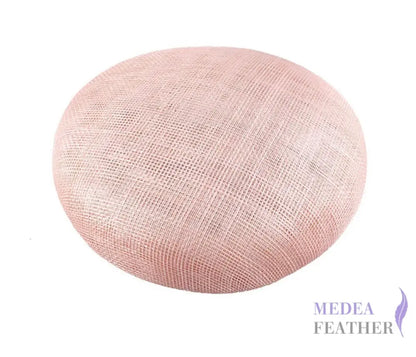 15cm Sinamay Button Fascinator Base Peach Pink / 1 Piece ready-to-ship