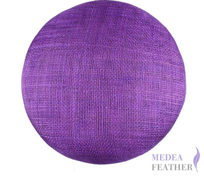 15cm Sinamay Button Fascinator Base Purple / 1 Piece ready-to-ship