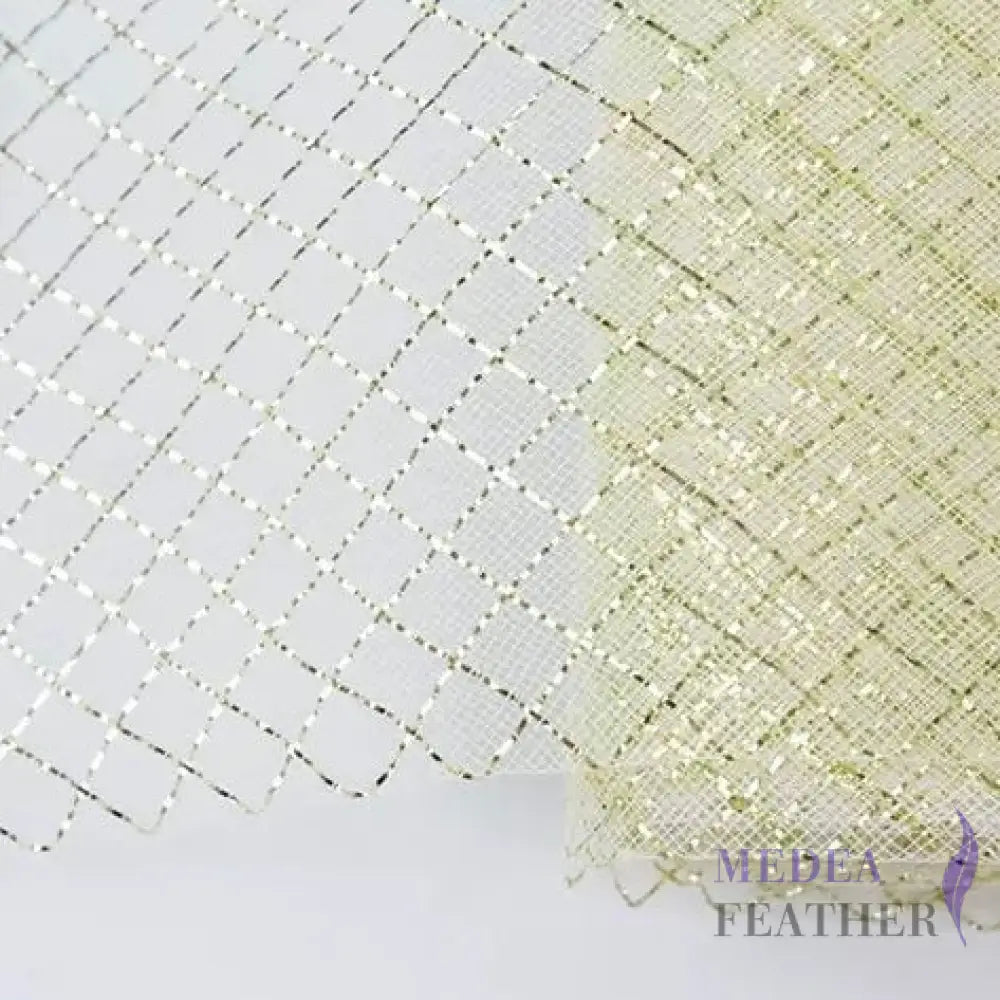 15cm Wide Shining Gold Thread Plain Woven Crin Braid