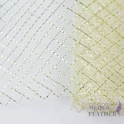 15cm Wide Shining Gold Thread Plain Woven Crin Braid