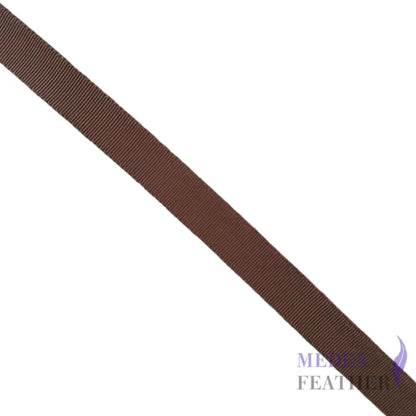 15mm Rayon Petersham Ribbon Brown / 1 meter