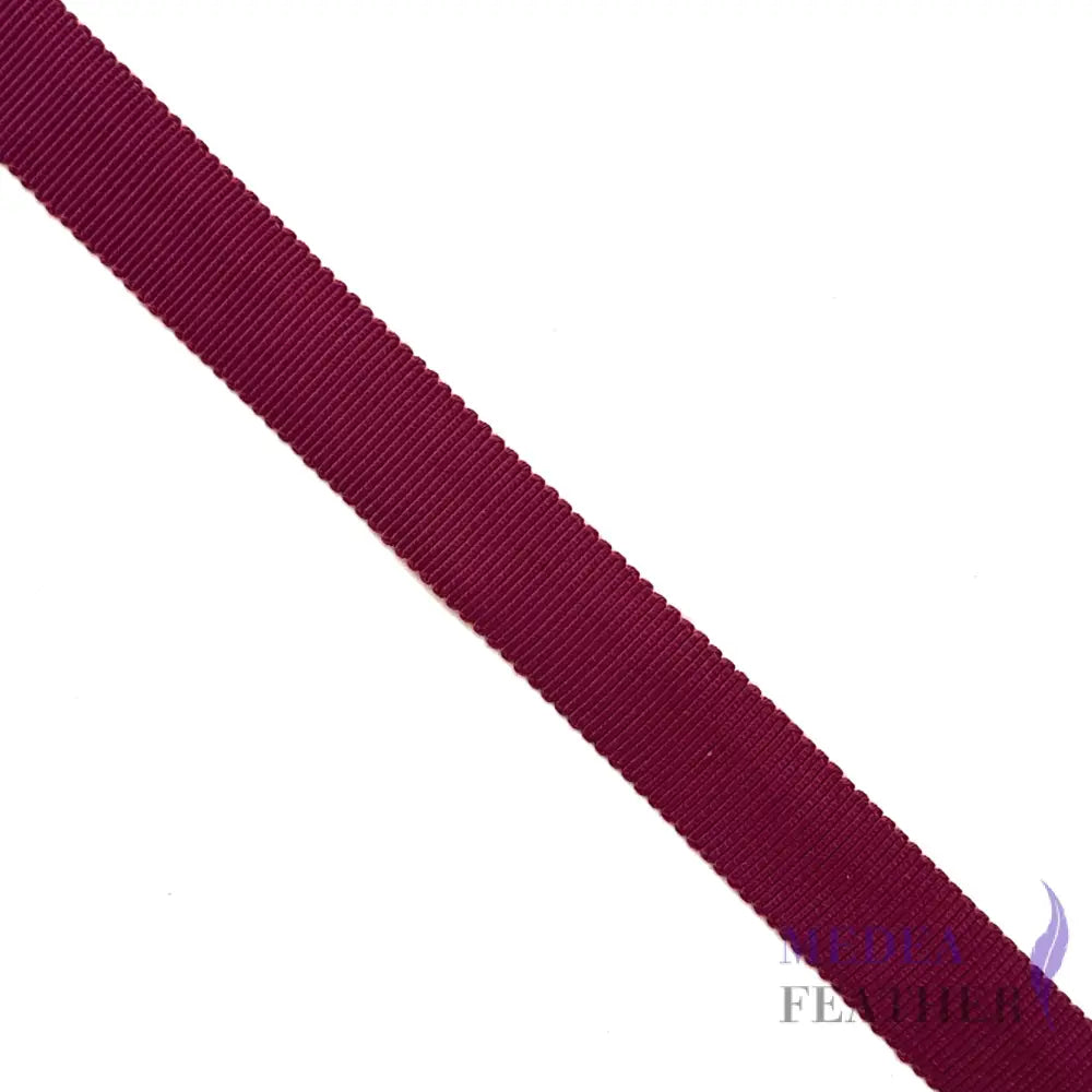15mm Rayon Petersham Ribbon Wine / 1 meter