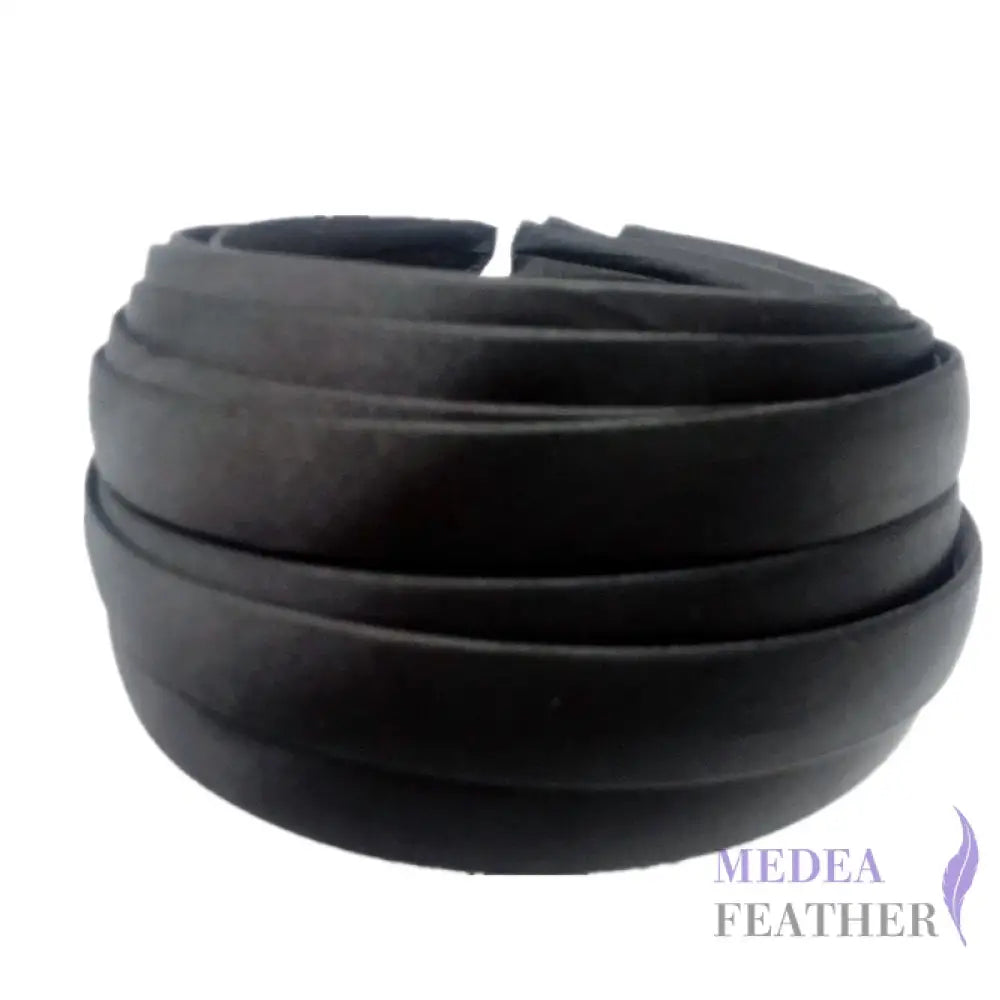 16 colours 20mm Satin Covered Headband Black / 1 Piece