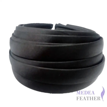 16 colours 20mm Satin Covered Headband Black / 1 Piece