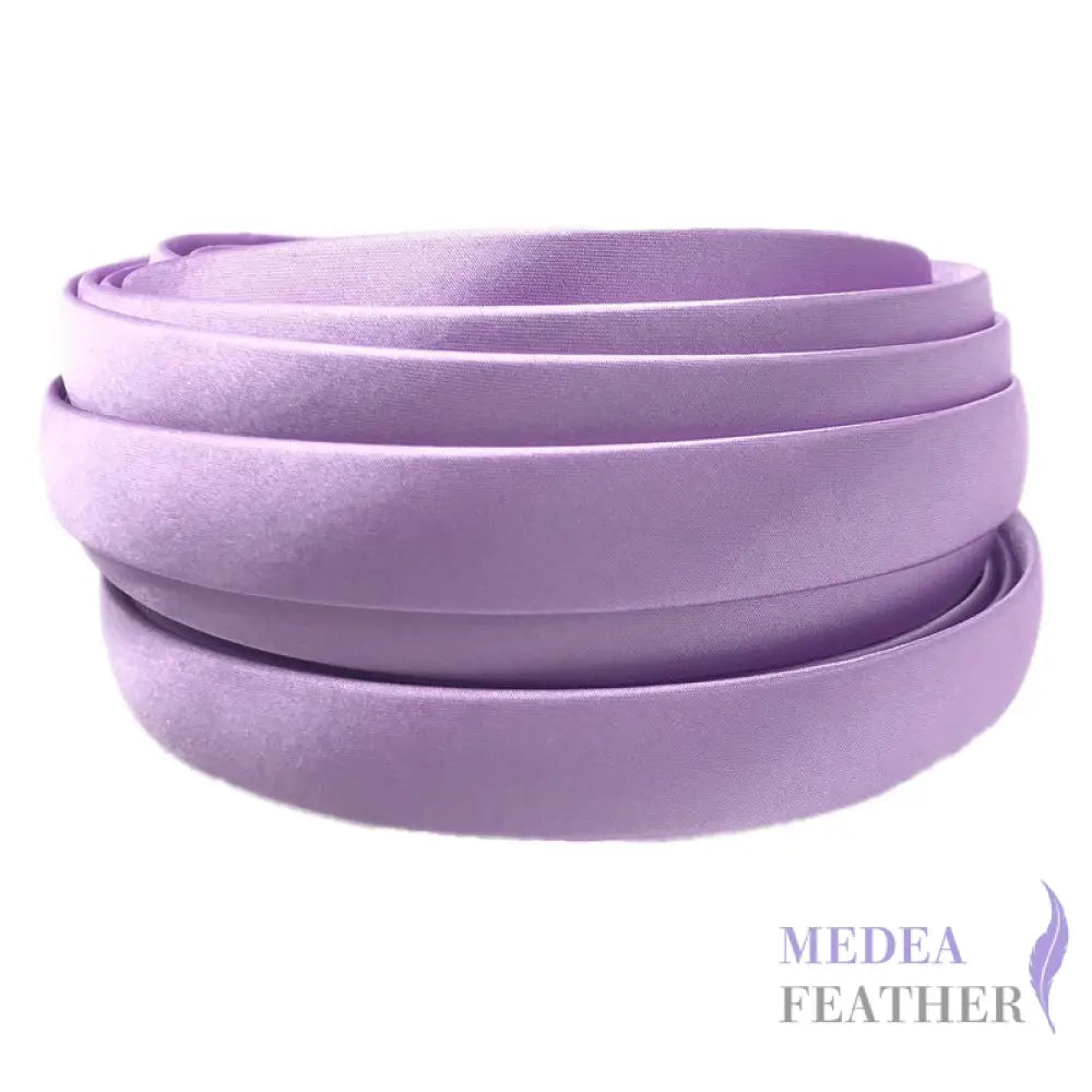 16 colours 20mm Satin Covered Headband Lilac / 1 Piece