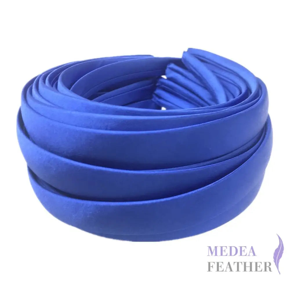 16 colours 20mm Satin Covered Headband Royal Blue / 1 Piece