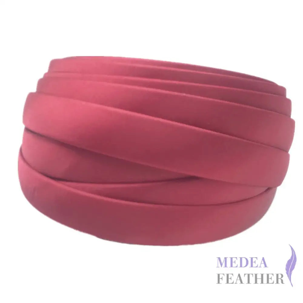 16 colours 20mm Satin Covered Headband Wine / 1 Piece