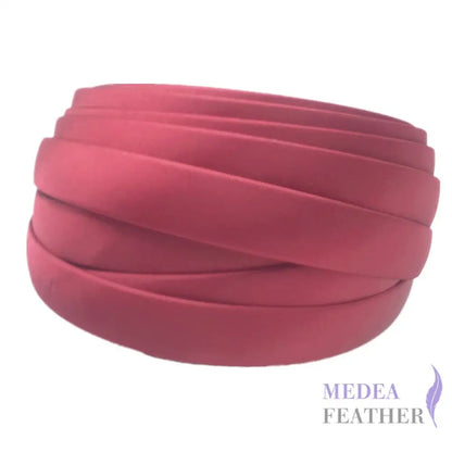 16 colours 20mm Satin Covered Headband Wine / 1 Piece