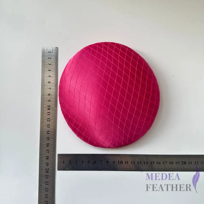 16cm Satin and Veiling Cover Button Base