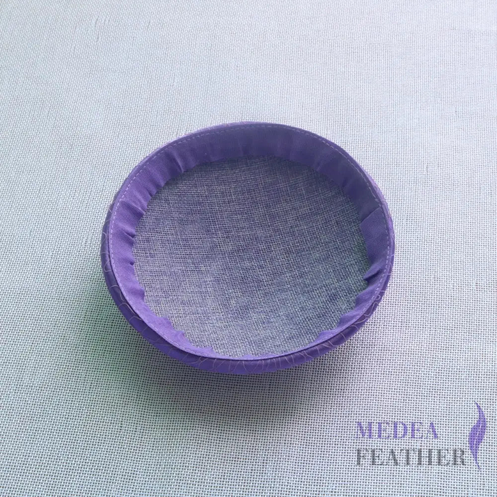 16cm Satin and Veiling Cover Button Base