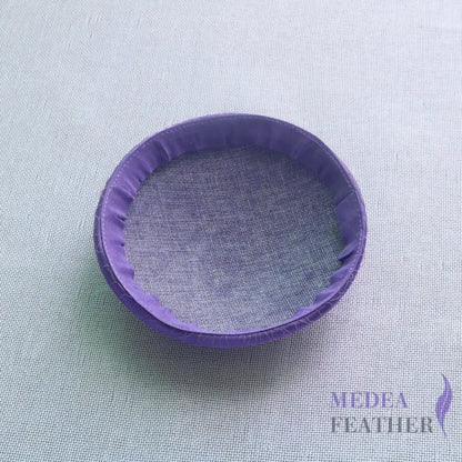 16cm Satin and Veiling Cover Button Base