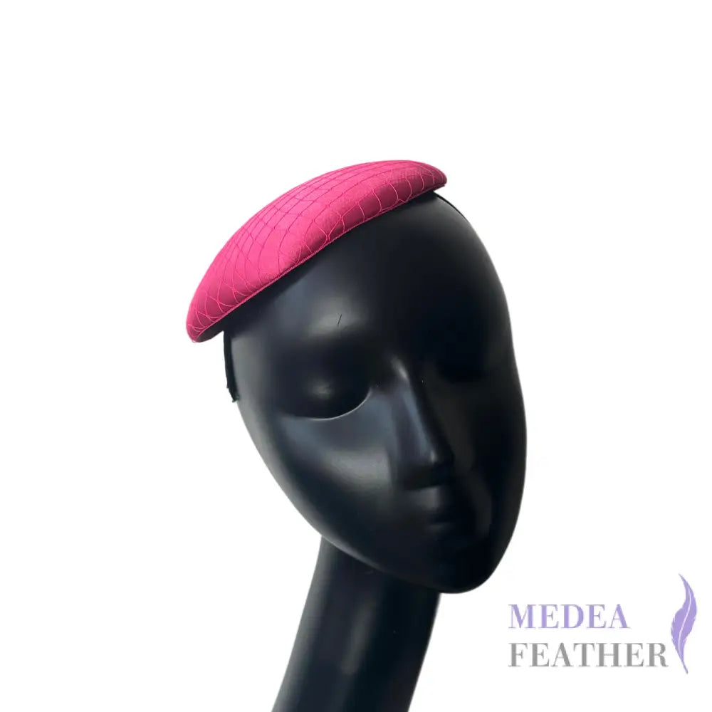 16cm Satin and Veiling Cover Button Base