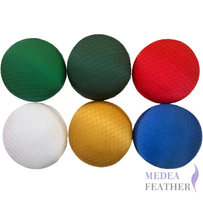 16cm Satin and Veiling Cover Button Hat Base