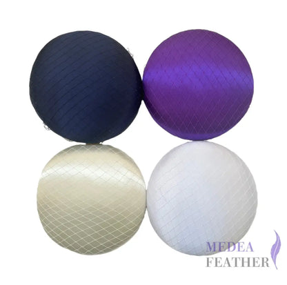 16cm Satin and Veiling Cover Button Hat Base